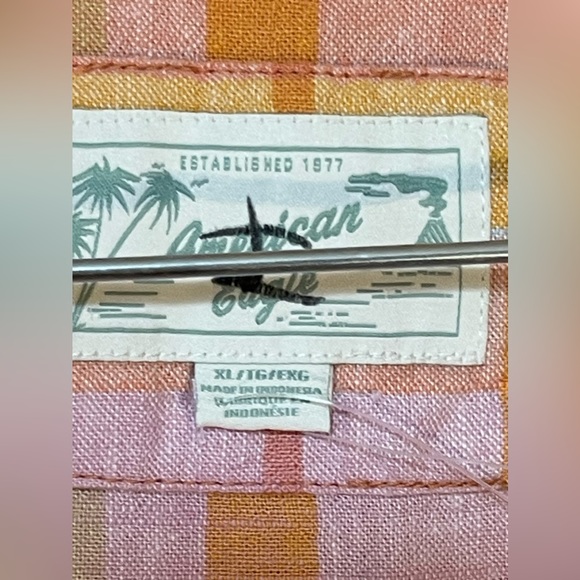 NWOT: American Eagle Outfitters Women's Pink and Orange Shirt XL - Picture 5 of 9